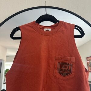 Harley-Davidson Burnt Orange Sleeveless Shirt